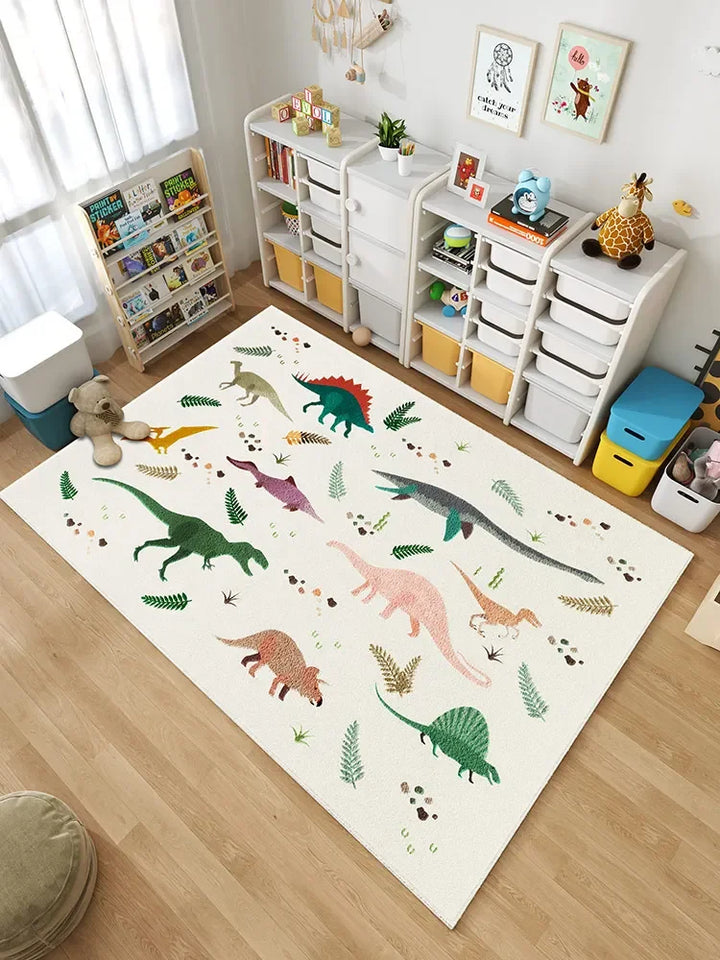 Rynx | Cartoon Art Cute Large Area Living Room Rug Soft Fluffy Kids Bedroom Rug Modern Home Decor Aesthetic Cozy IG