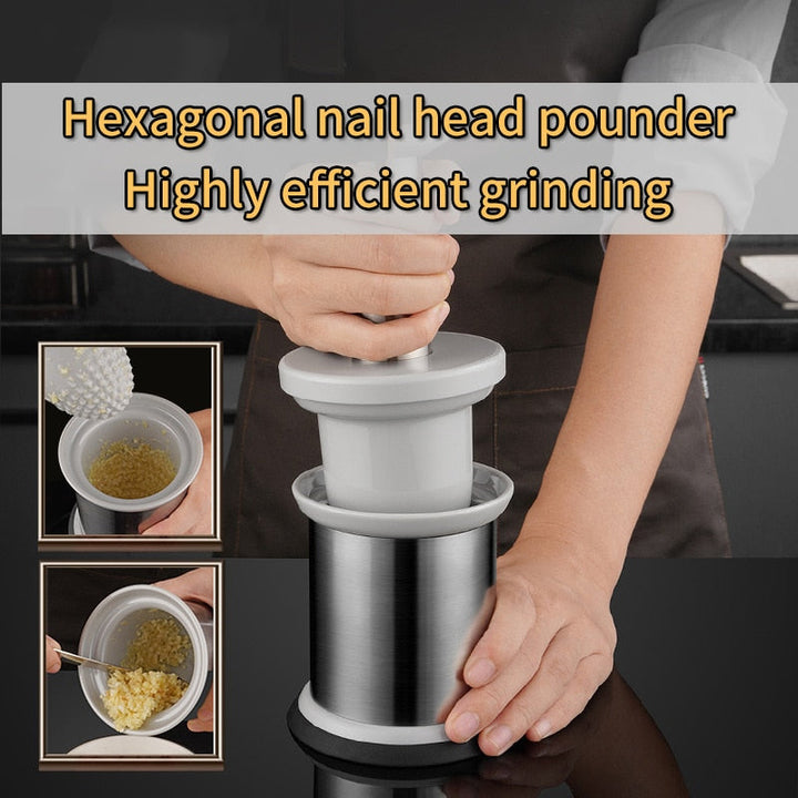 Lisslune | Easy Food Stainless Steel Garlic Grinder