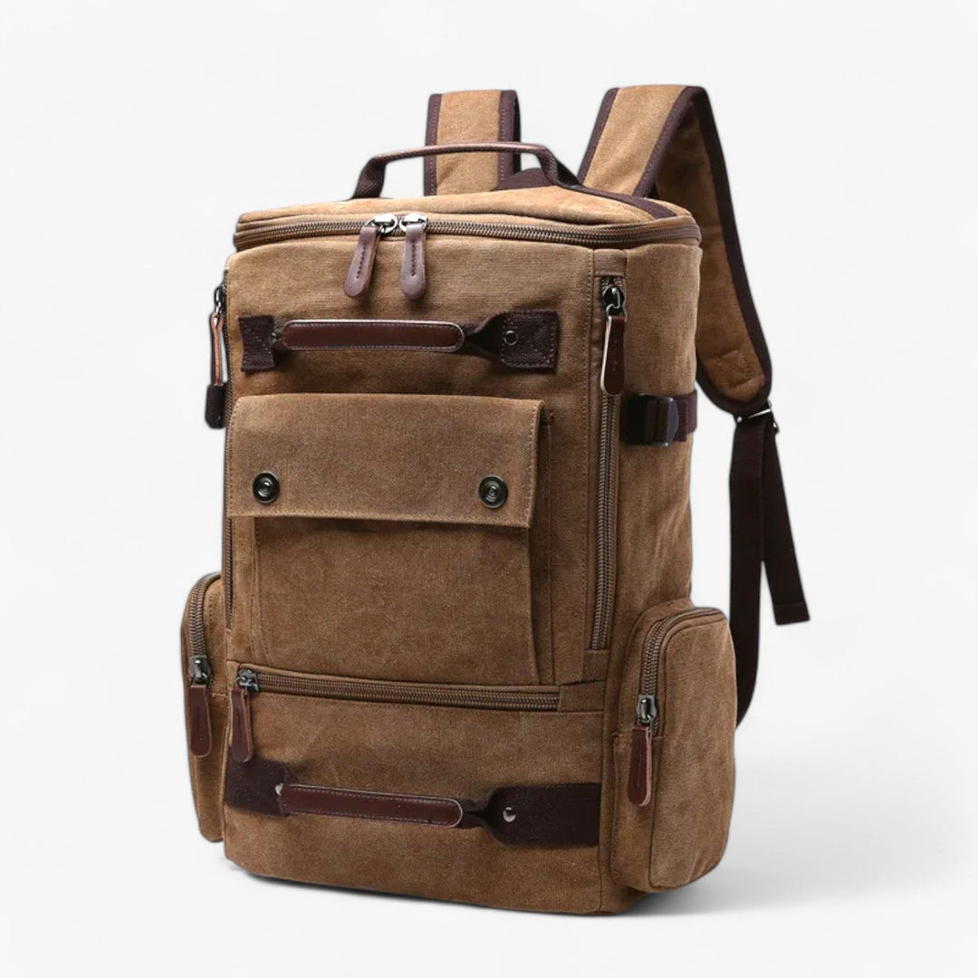 Lisslune | Vintage Canvas Backpack – Stylish & Functional with Laptop Compartment for Everyday & Adventure