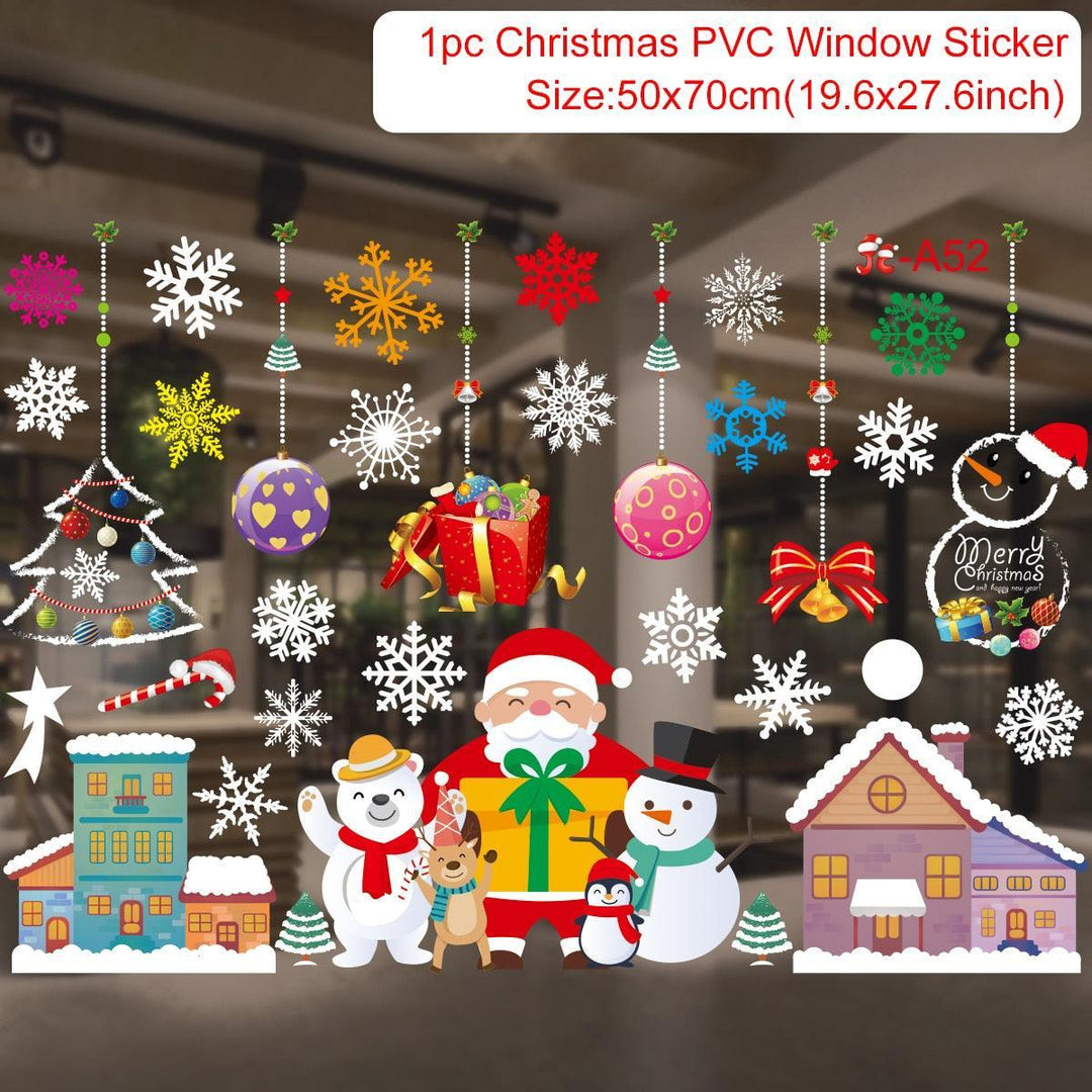 Lisslune | Festive Holiday Party Sticker Set: Christmas & New Year Wall and Window Decoration