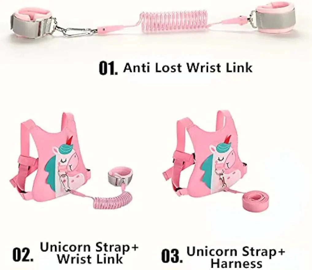 Lisslune | Charming Toddler Safety Backpack with Angel Wings and Anti-Loss Wrist Connection