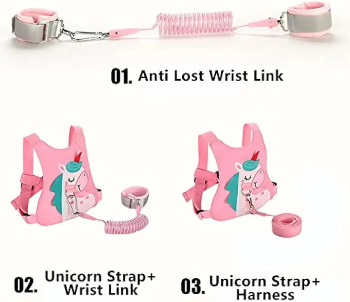 Lisslune | Charming Toddler Safety Backpack with Angel Wings and Anti-Loss Wrist Connection