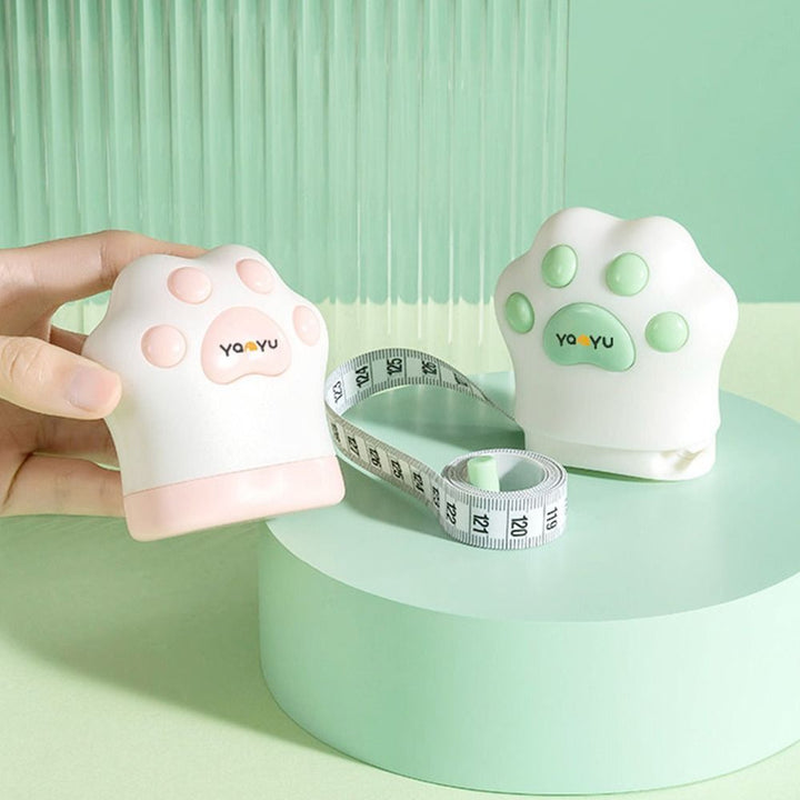 Lisslune | Cat Paw Double Scale Automatic Shrinking Tape Measure