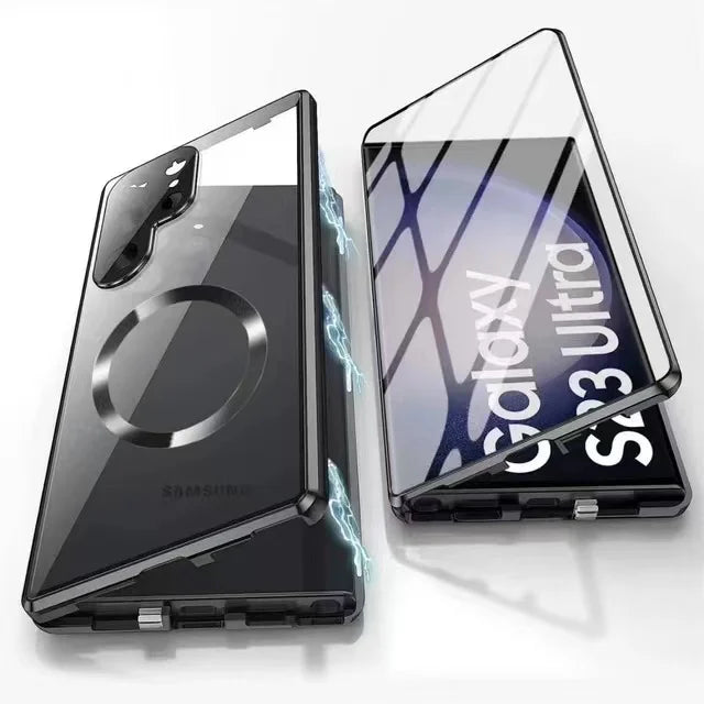 Lisslune | Metal Aluminum Alloy 360 Case with Safety Closure for Samsung Galaxy S24-S23 Series