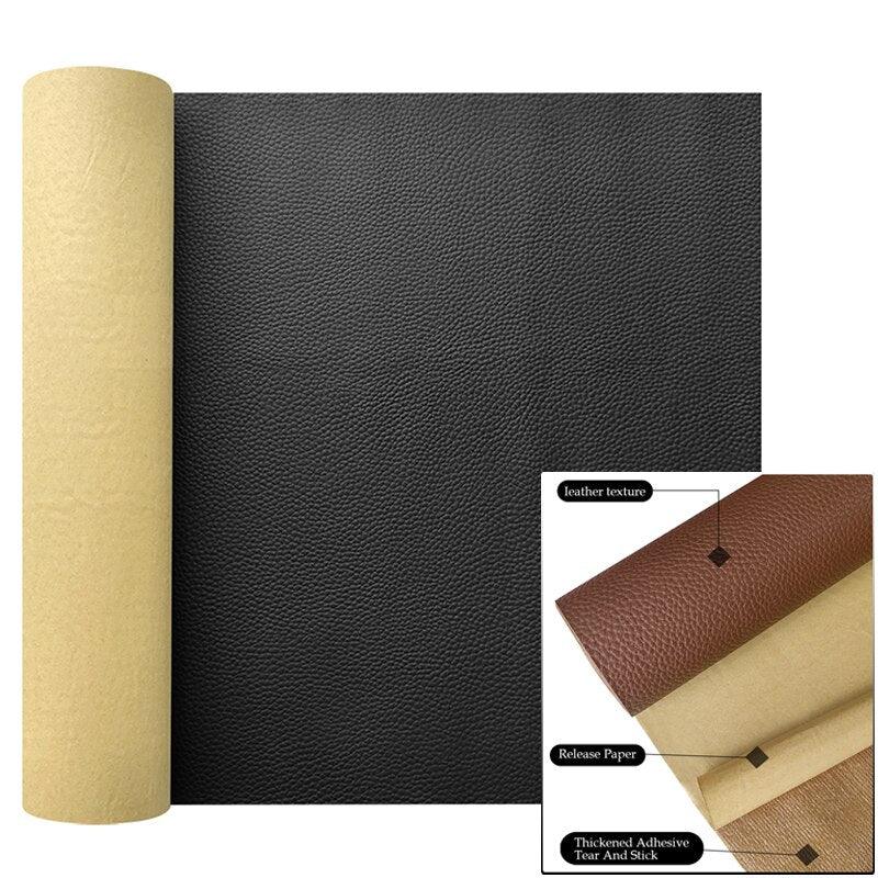 Lisslune | Marble Effect Self-Adhesive Synthetic Leather Craft Sheets - Must-Have for Creative Transformations