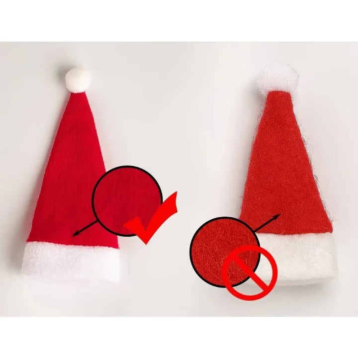Rynx Merry Christmas Christmas dishes Bag holder Christmas hat Fork Knife Cutlery bag Christmas decoration for home