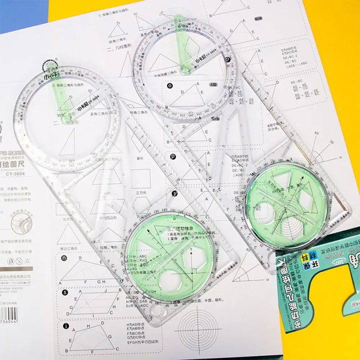 Lisslune | Math Genius Multi-Angle Drawing Precision Ruler