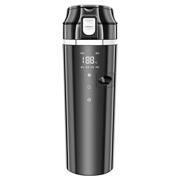 Lisslune | Smart 500ml heated travel mug with adjustable temperature control for cars