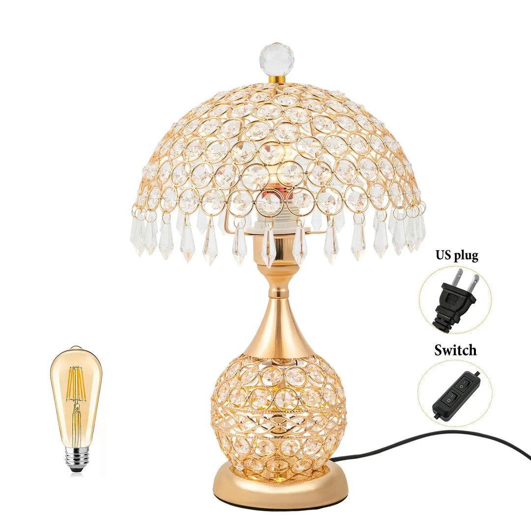 Lisslune | Modern Crystal Luxury Decorative Nightstand Lamp