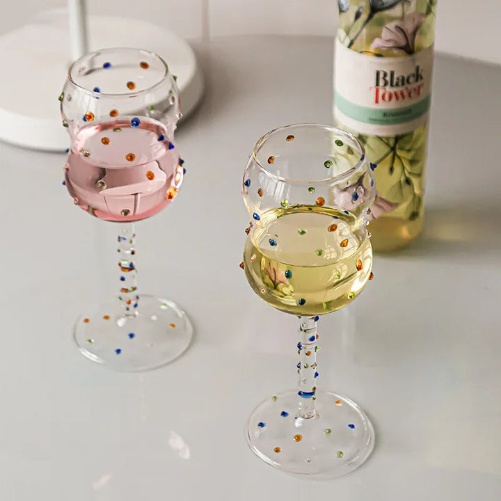 Lisslune | Colorful Dots Wine Glass