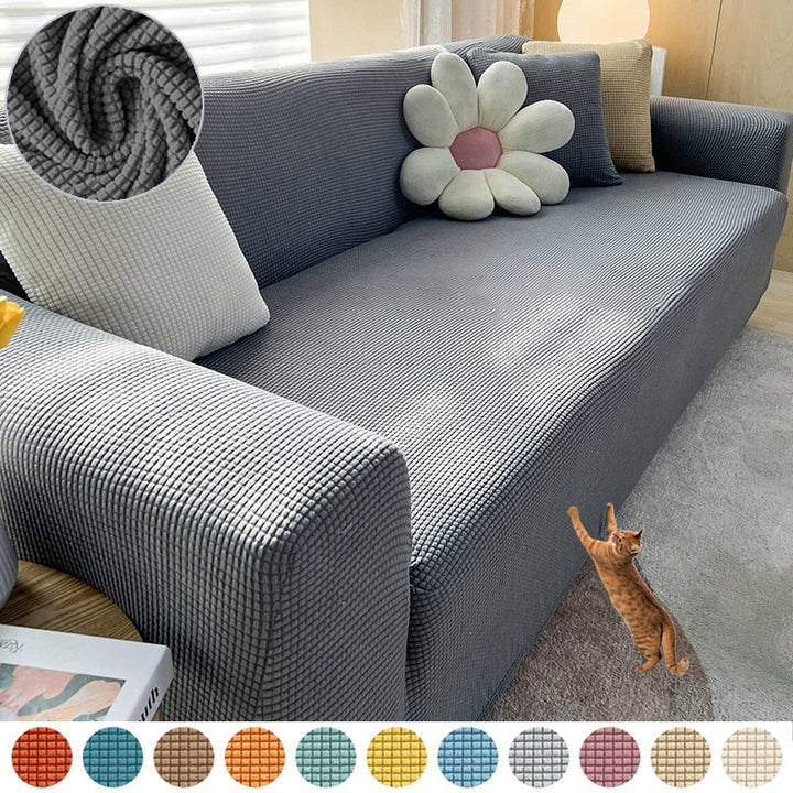 Lisslune | FlexiCover Elastic Sofa Cover – Protection Cover for Corner Sofas and Standard Sofas