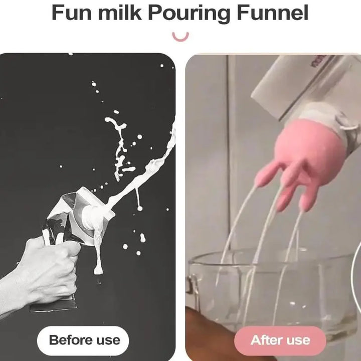 Lisslune | Spill Prevention Reusable Cow Milk Pourer Lids
