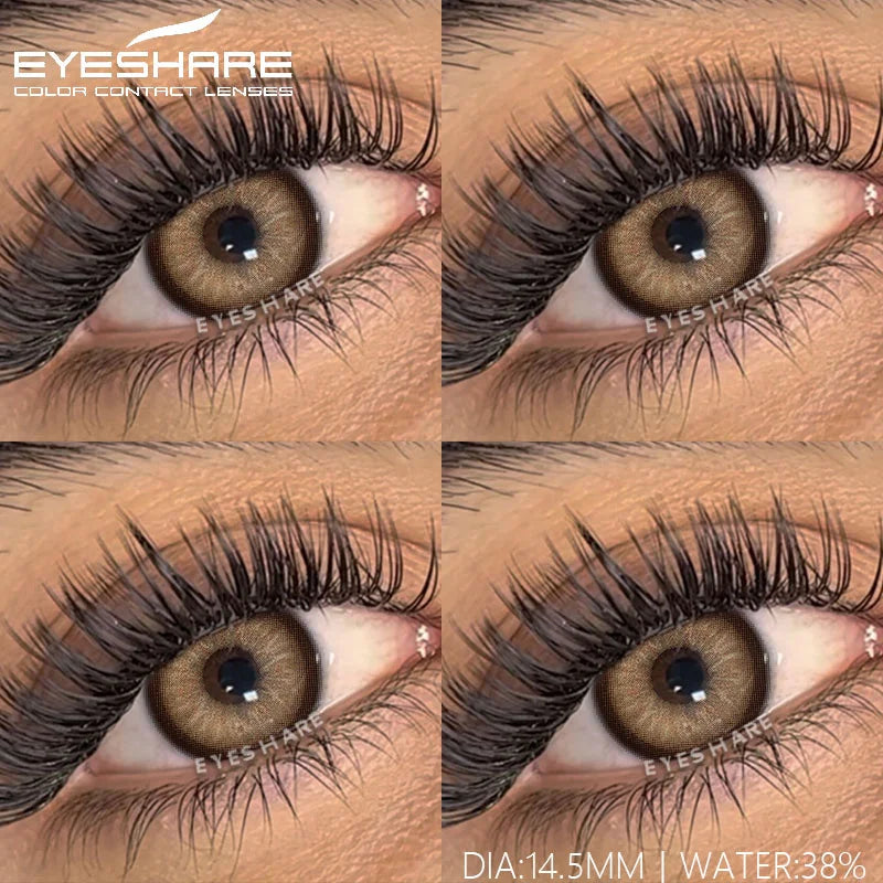 Rynx | 1 Pair Color Lenses Colored Contact Lenses New Brown Lens Blue Eye Lenses Green Lenses Cosmetic Gray Eye Lens Yearly