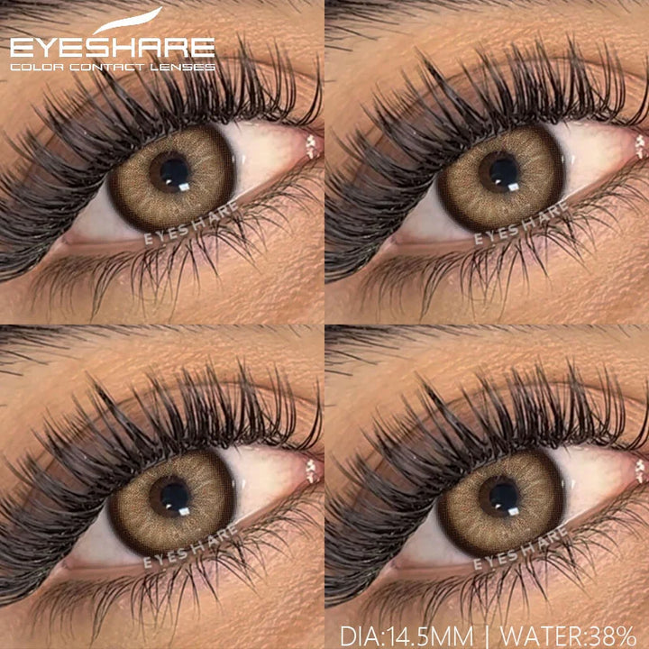 Rynx | 1 Pair Color Lenses Colored Contact Lenses New Brown Lens Blue Eye Lenses Green Lenses Cosmetic Gray Eye Lens Yearly