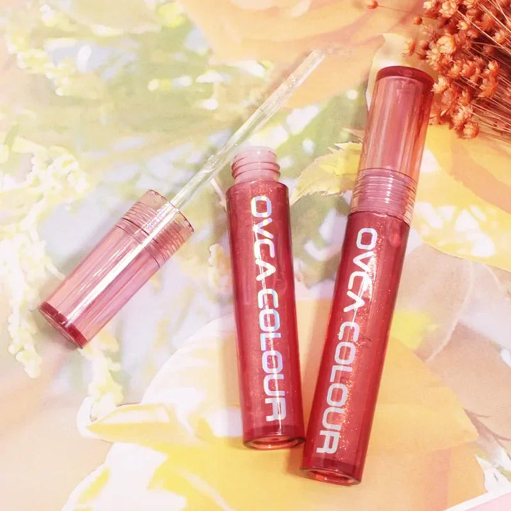 Rynx | Mirror Lip Gloss Transparent Glass Lip Plumping Shiny Long-lasting Waterproof Lipstick Water Mirror Lip Lacquer Korean Cosmetics