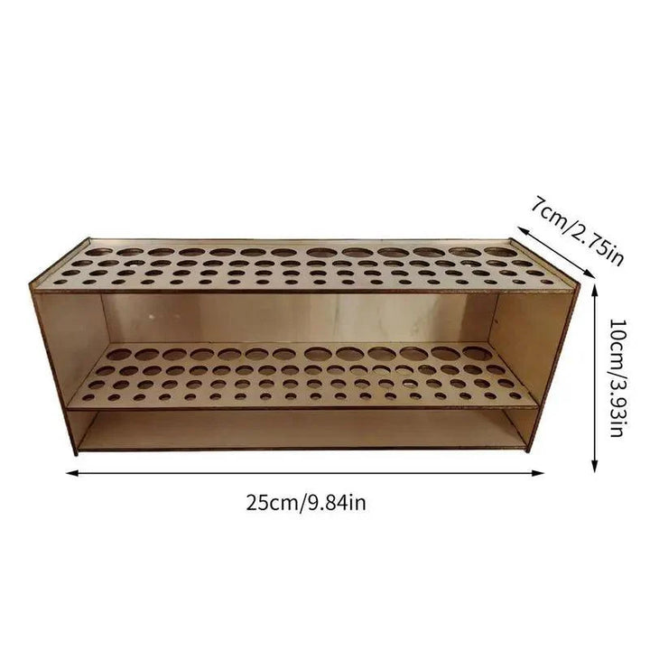 Lisslune | Sustainable Wood Workspace Organizer - Stylish Caddy for Brushes and Tools