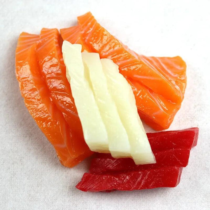 Lisslune | Authentically looking Japanese sushi model for decoration and photography - salmon and tuna food props