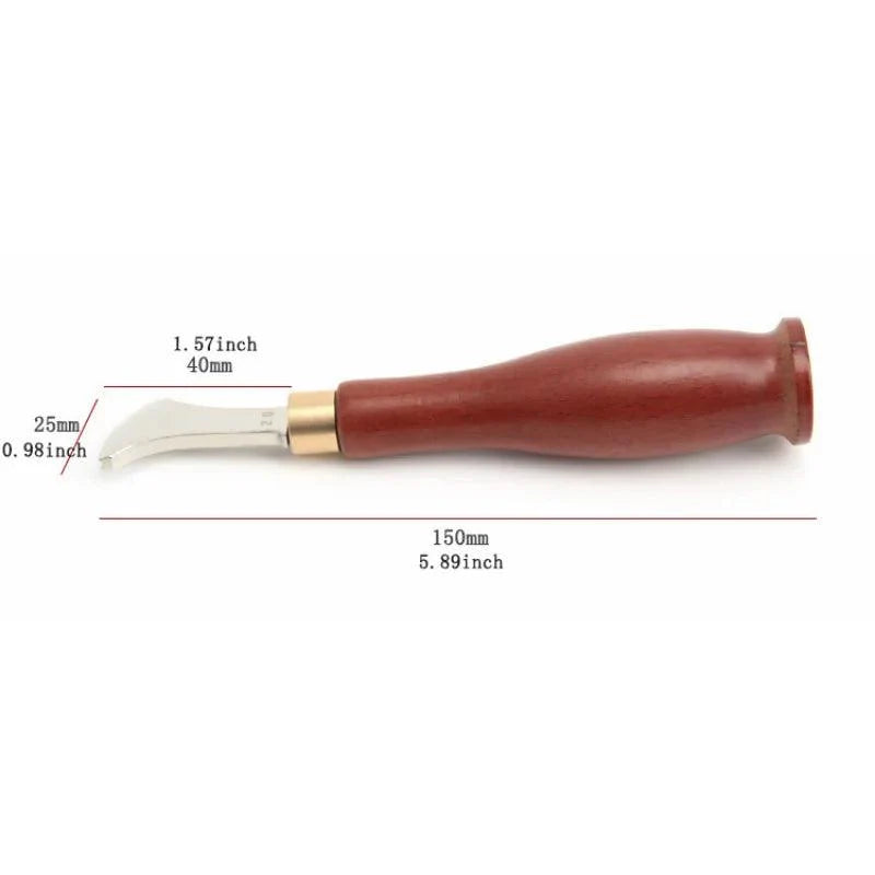 Lisslune | Premium stainless steel leather working tool set with precision edge and wire embedding function