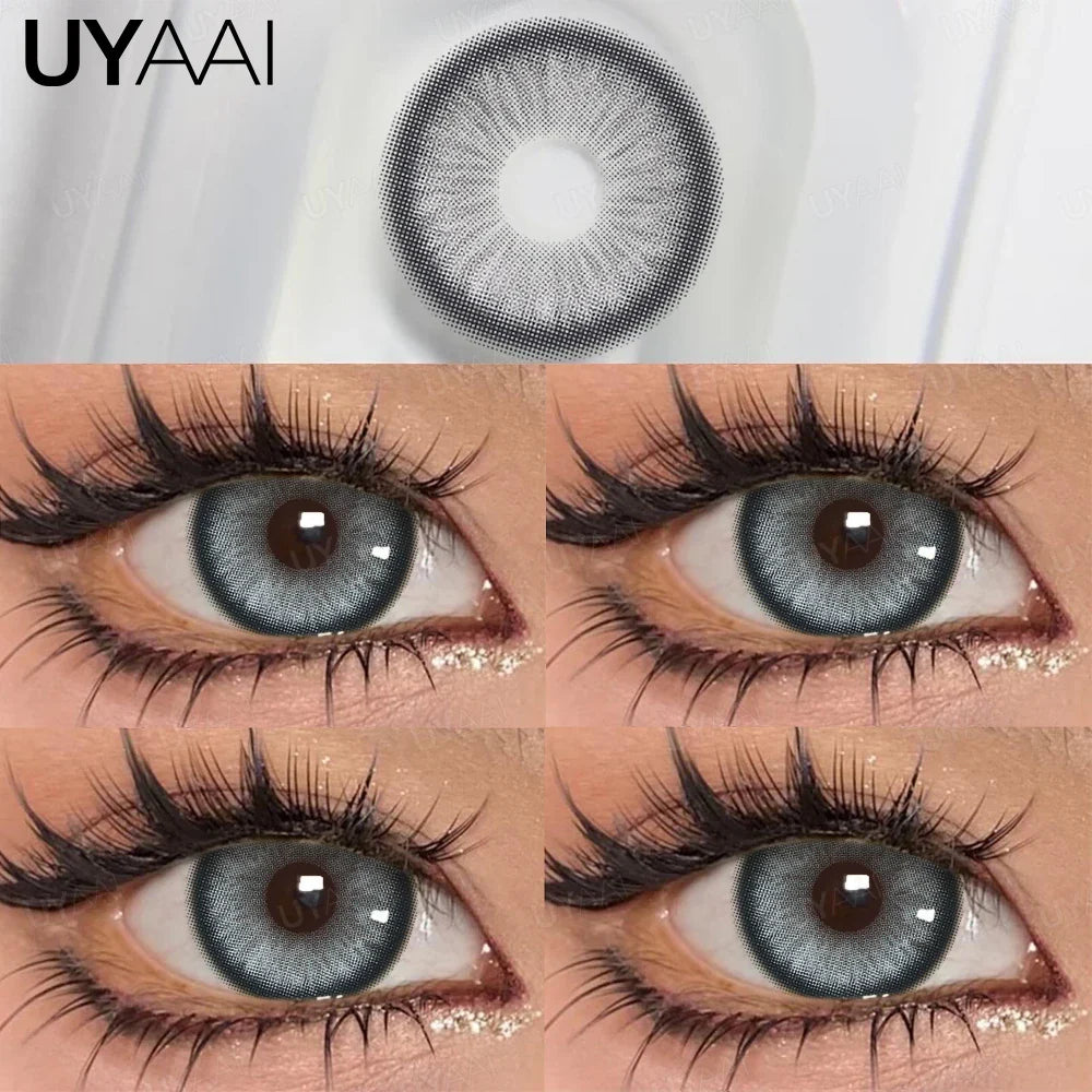 Rynx | Daily colored contact lenses with prescription 1 Daily disposable colored pupils green lenses brown natural lenses pink Colorcon