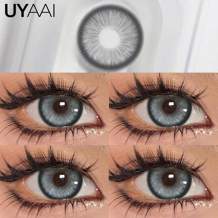 Rynx | Daily colored contact lenses with prescription 1 Daily disposable colored pupils green lenses brown natural lenses pink Colorcon