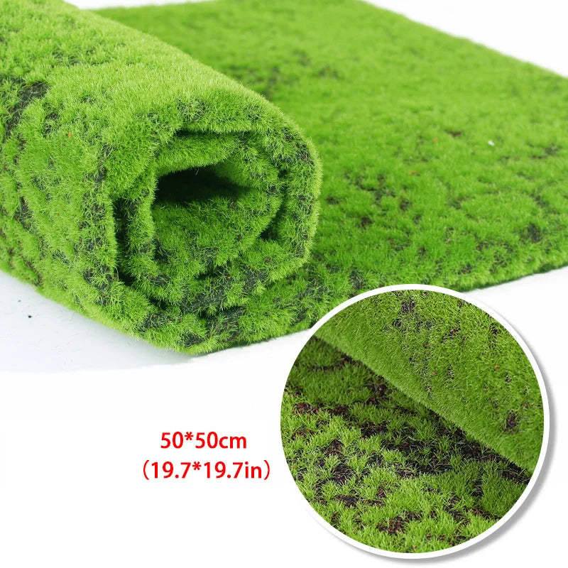 Rynx | 50/100cm 11Styles Artificial Turf Carpet Artificial Moss Grass Garden Landscape Rolls Festival Wedding Decoration Mats Carpet