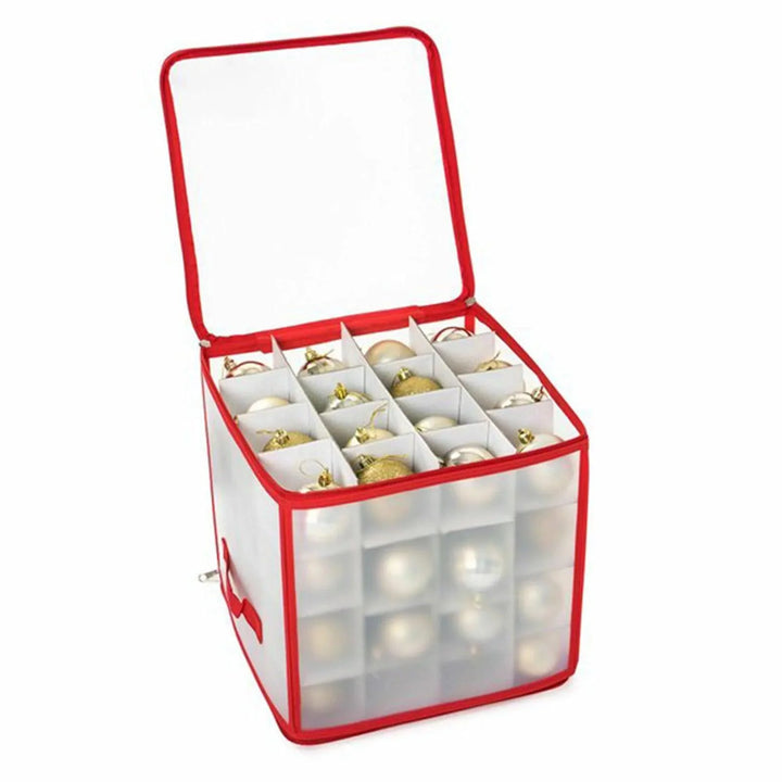 Lisslune | Christmas Ornament Storage Solution - PVC Container for Holiday Decorations