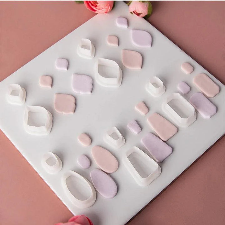 Lisslune | Geometric Elegance Polymer Clay Cutting Tools - Essential for Creative Makers