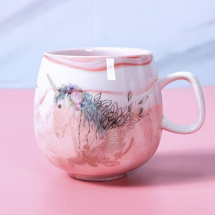 Lisslune | Paw-sitively Charming Flamingo Ceramic Travel Mug: Your Cozy Companion for On-the-Go Sips