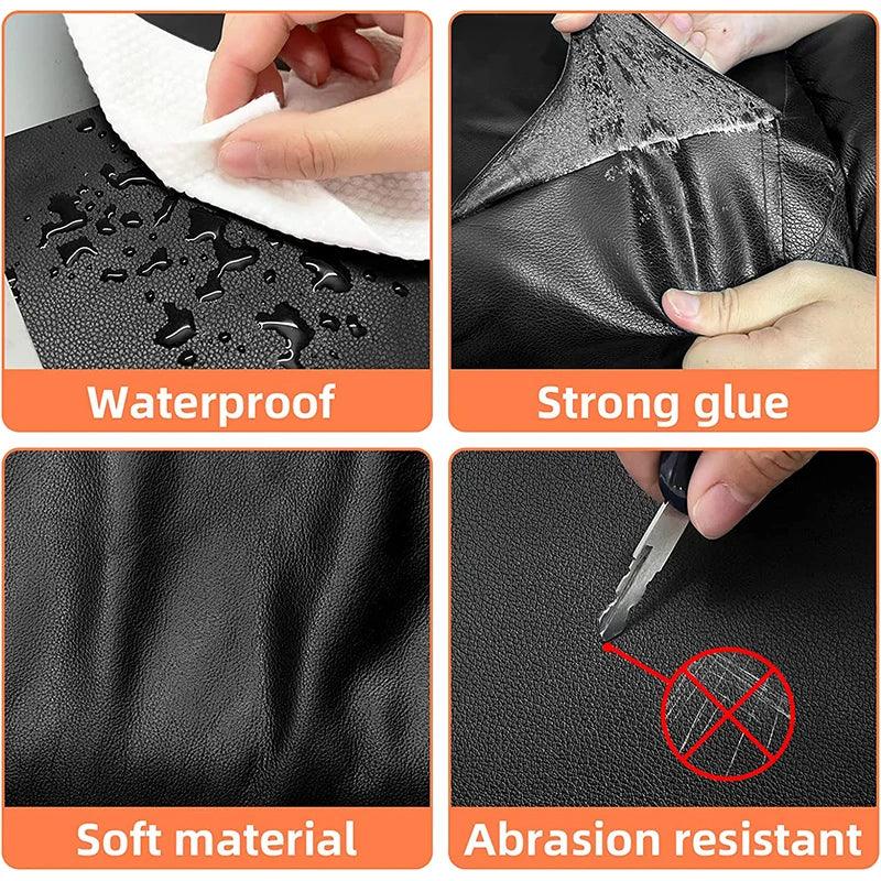 Lisslune | Self-adhesive PU leather restoration patch for quick furniture and bag repairs