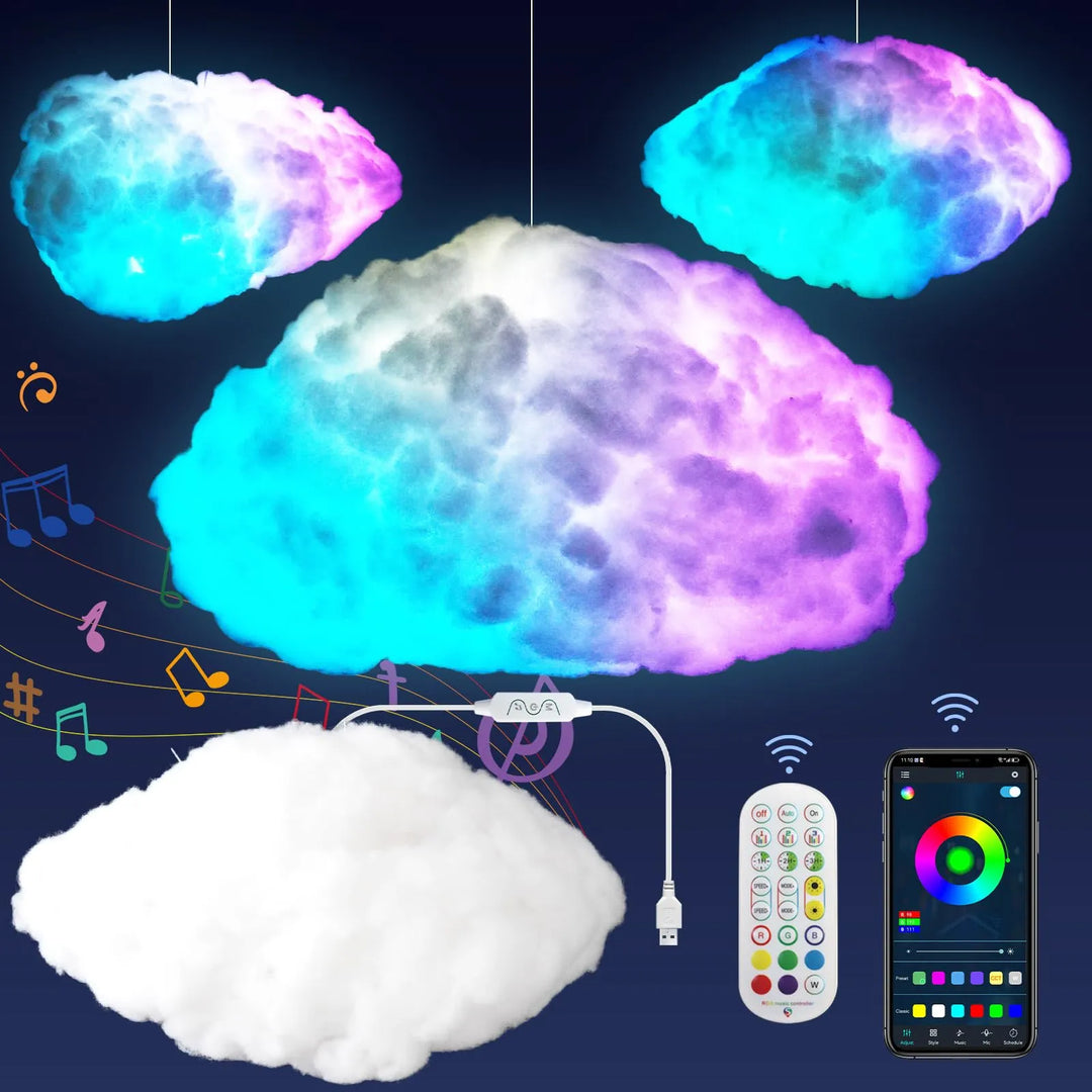 Lisslune | Cloudscape Glow 3D Cloud Smart Bedroom Light
