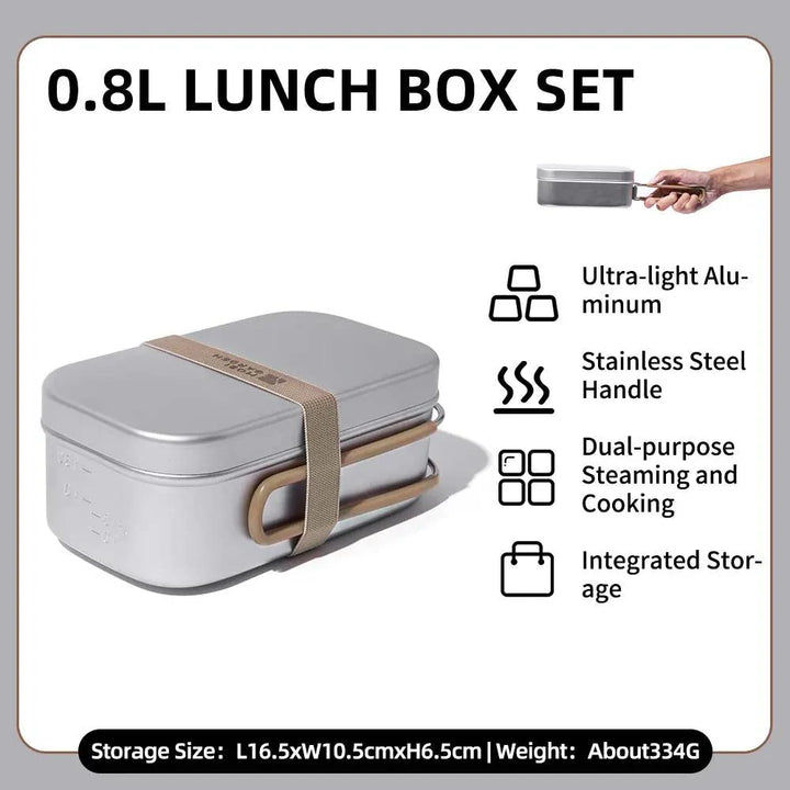 Lisslune | Portable Aluminum Food Box for Culinary Adventures Outdoors