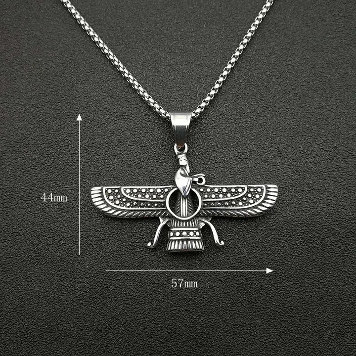 Lisslune | Zoroastrian Faravahar / Ahura Mazda Pendant Necklaces
