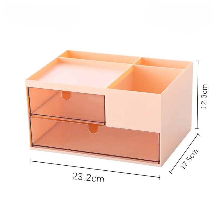Rynx | Multifunctional Pen Holder Storage Box Drawer Type Study Student Desk Stationery Pen Holder Office Desk Organizer