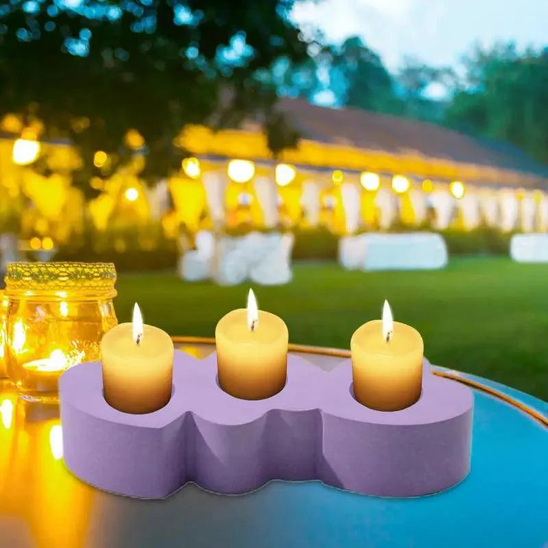 Lisslune | 3D Silicone Candle Holder Mold for DIY Resin Craft - Versatile Bowl for Candles, Chocolates, and More