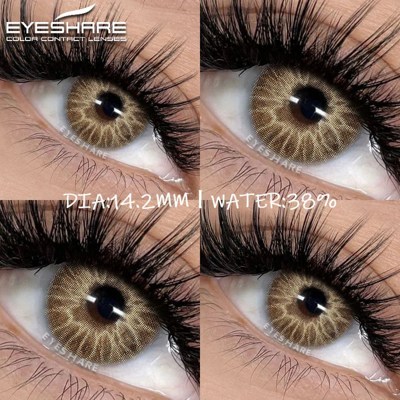 Rynx | Colorful Contact Lenses for Eyes 2 Pieces Blue Lenses Green Lenses Beautiful Pupil Annual Makeup Cosmetic Contact Lens