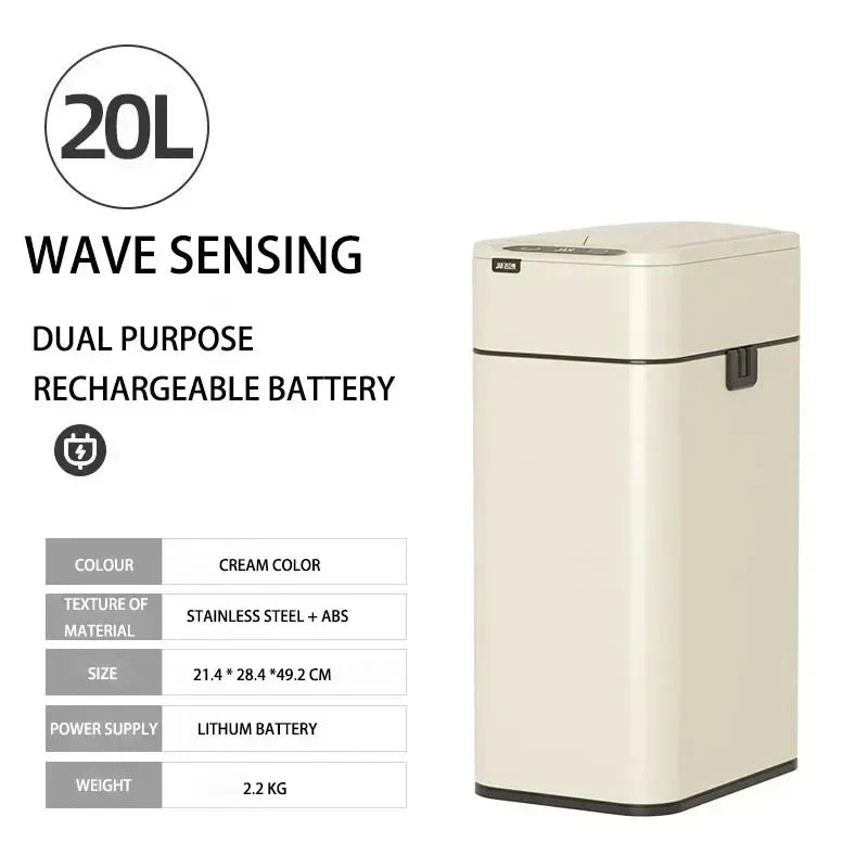 Lisslune | Smart Stainless Steel Automatic Sensor Trash Bin