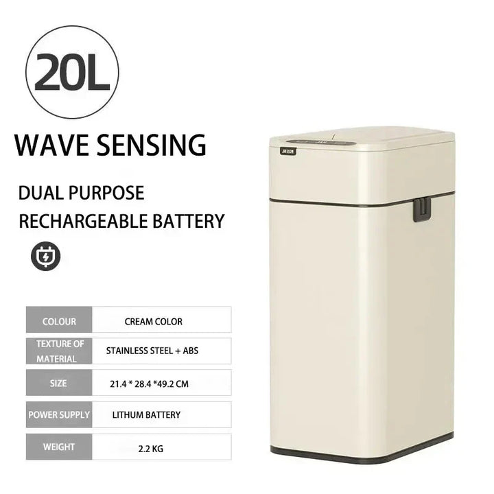 Lisslune | Smart Stainless Steel Automatic Sensor Trash Bin