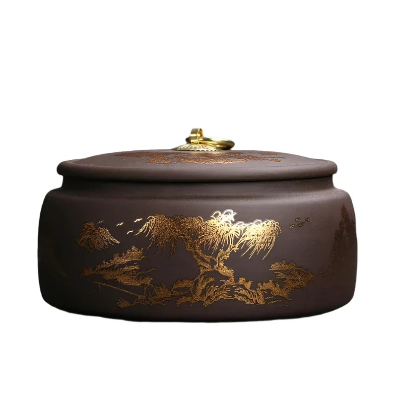Lisslune | Premium Purple Tone Tea Storage Container for Optimal Pu'er Tea Storage