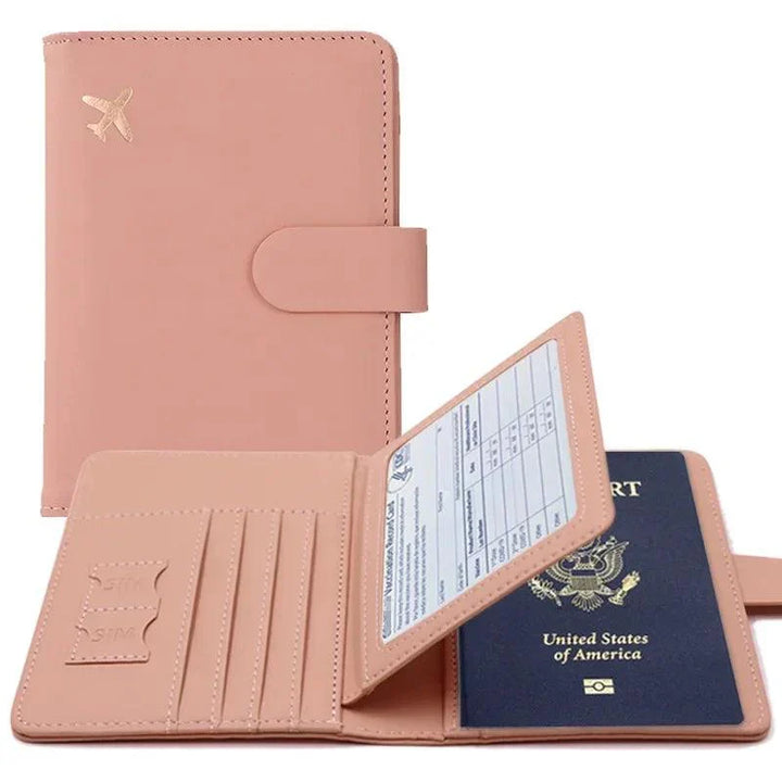 Lisslune | Stylish RFID-blocking passport holder with card organizer for travelers