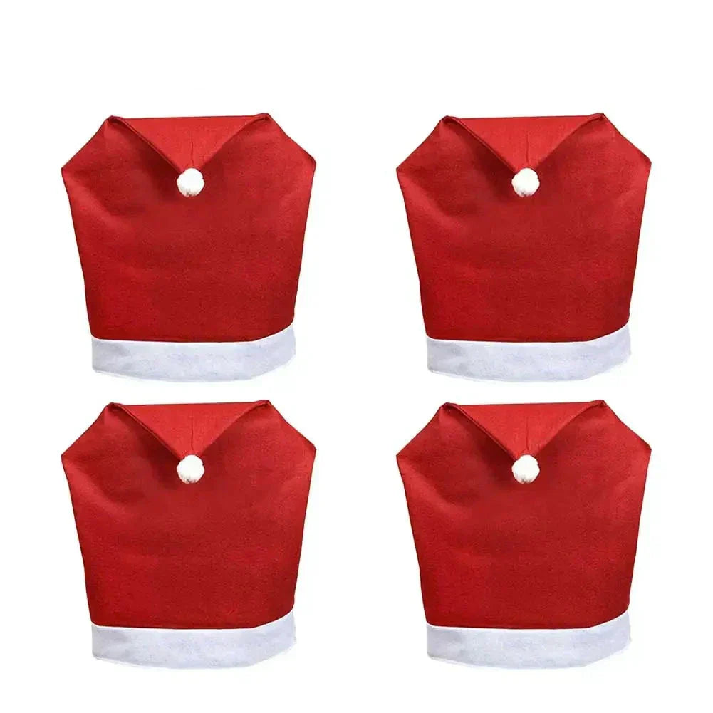 Lisslune | SantaSeat Christmas Chair Covers – Set of Decorative Chair Covers with Santa Design