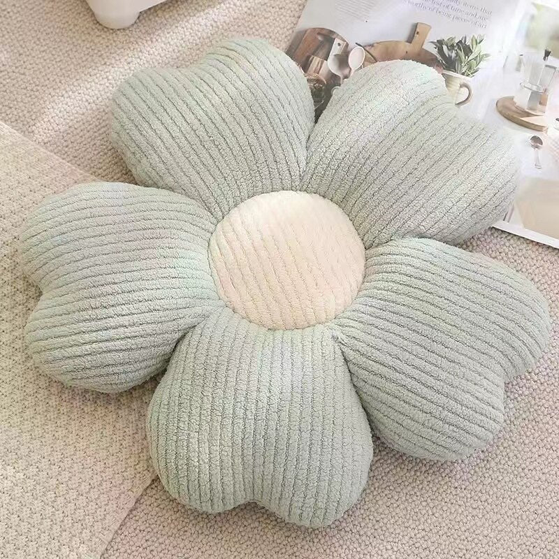 Lisslune | Fluffy Clover Flowers Pillow
