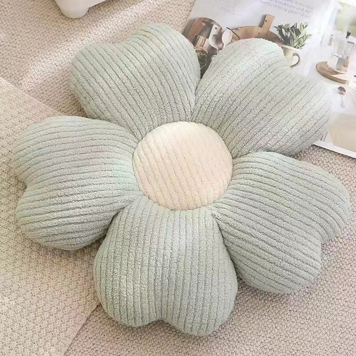 Lisslune | Fluffy Clover Flowers Pillow