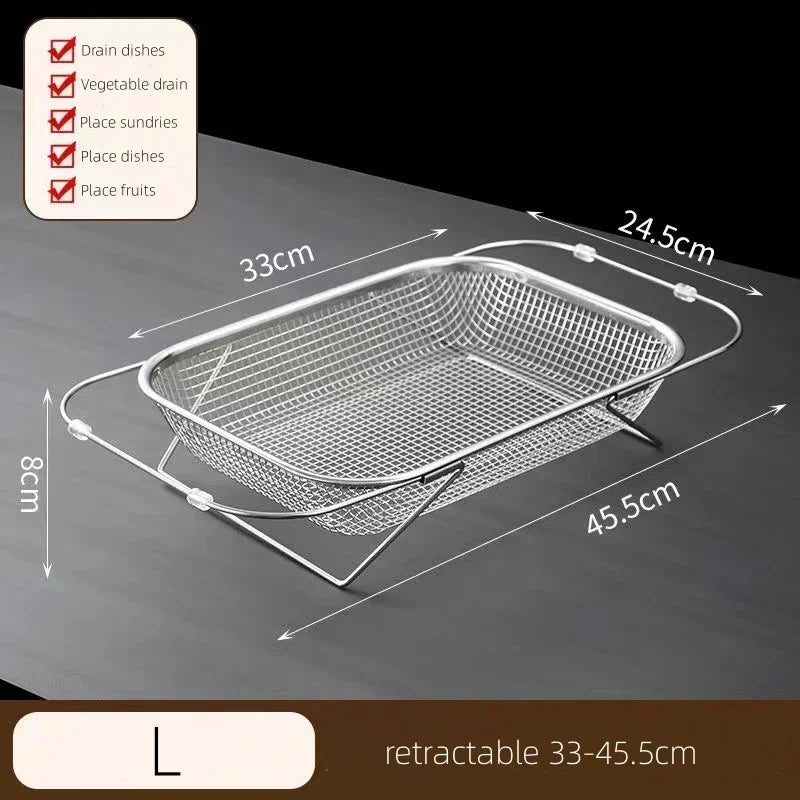 Lisslune | Space-Saving Over-Sink Mesh Strainer Rack