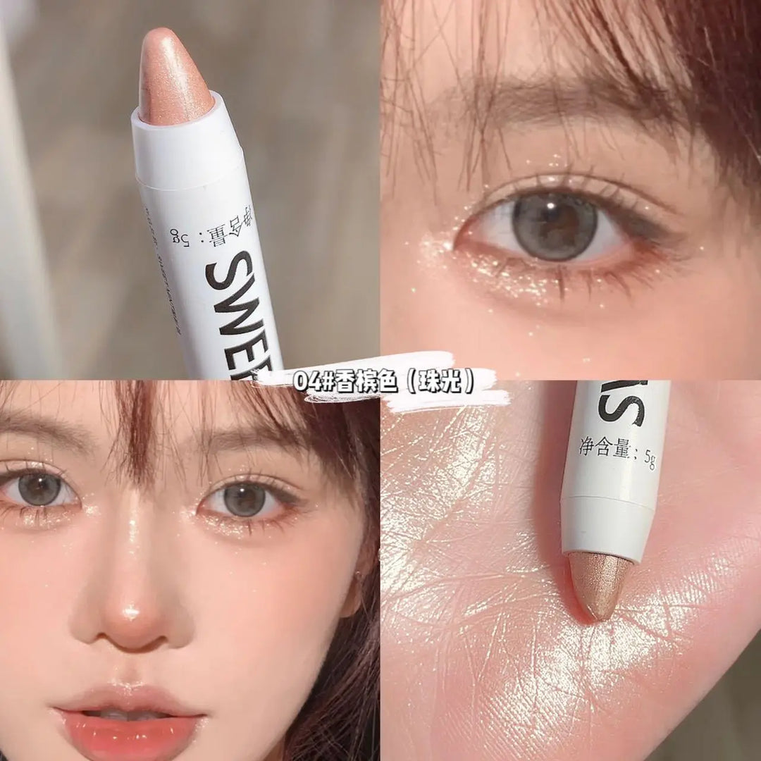 Rynx | Shimmer Matte Glitter Eyeshadow Eyeliner Pencil Lying Silk Spider Waterproof Long-lasting Brightening Eye Highlighter Women Eye Makeup