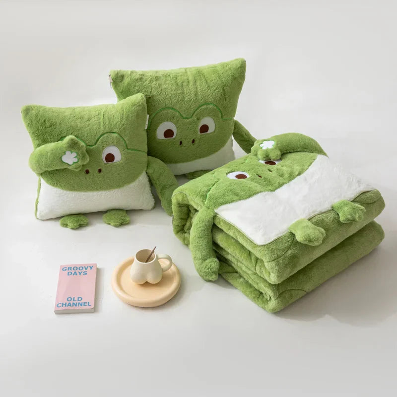 Lisslune | Cozy Dreams Mini Monster Quilted Pillow Blanket