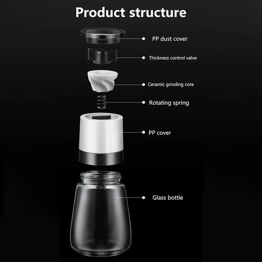 Lisslune | Adjustable ceramic spice mill with individual grind control
