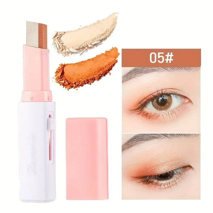 Rynx | 2 In 1 Pearl Highlighter Eyeshadow Stick Makeup Waterproof Long-lasting Glitter Eyeshadow Eyeliner Stick Eye Makeup Cosmetics
