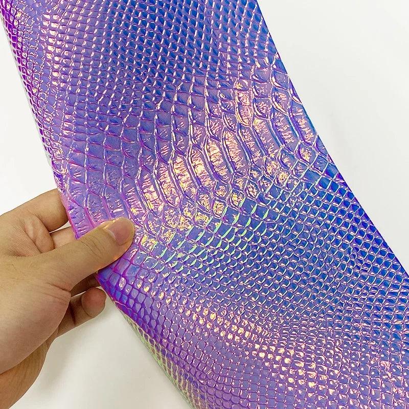 Lisslune | Iridescent Dragon Scale Leather for enchanting DIY creations