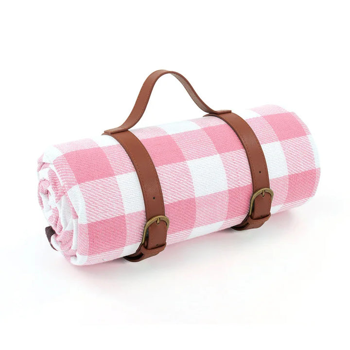 Lisslune | NovaPlaid | Waterproof Foldable Picnic Blanket with Carry Strap