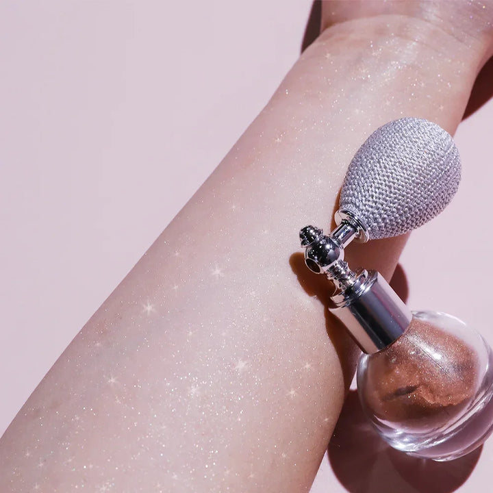 Rynx | Skin Brightening Highlighter Powder Long-lasting Glitter Make-up Highlighter Spray Face Body Glitter Shine Shimmer Glossy Powder Cosmetics